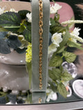 9ct Yellow Gold open oval link bracelet