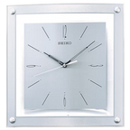 SEIKO - Timeless Metallic Silver-tone Quiet Sweep Wall Clock