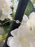18ct yellow gold diamond solitaire ring