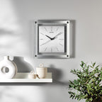 SEIKO - Timeless Metallic Silver-tone Quiet Sweep Wall Clock
