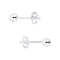 5mm Silver Ball Stud Earrings