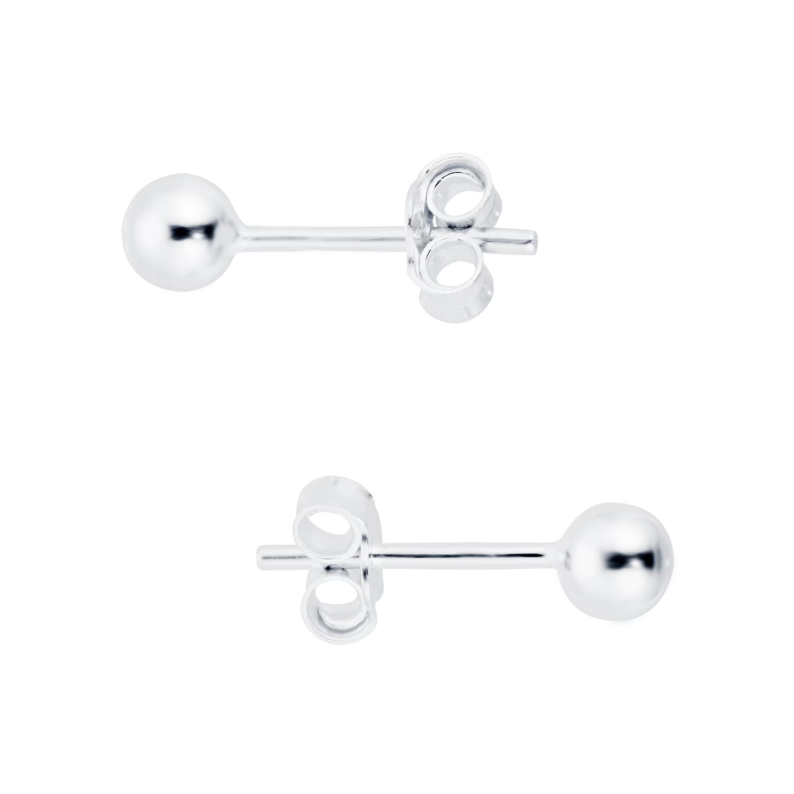 5mm Silver Ball Stud Earrings