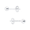 5mm Silver Ball Stud Earrings