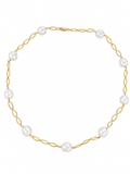 9ct Yellow Gold Rice Pearl Necklet