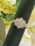 PRE LOVED - 18ct Yellow Gold Diamond Cluster Ring