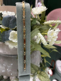 9ct Yellow Gold Staple Link Bracelet