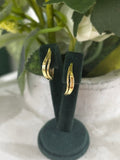 9ct Yellow Gold Fancy Hoop Earrings
