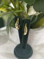 9ct Yellow Gold Fancy Hoop Earrings