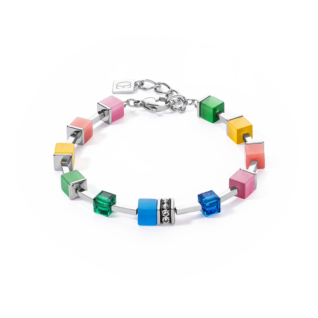 Coeur-de-Lion GeoCUBE® Iconic Pure Rainbow Bracelet