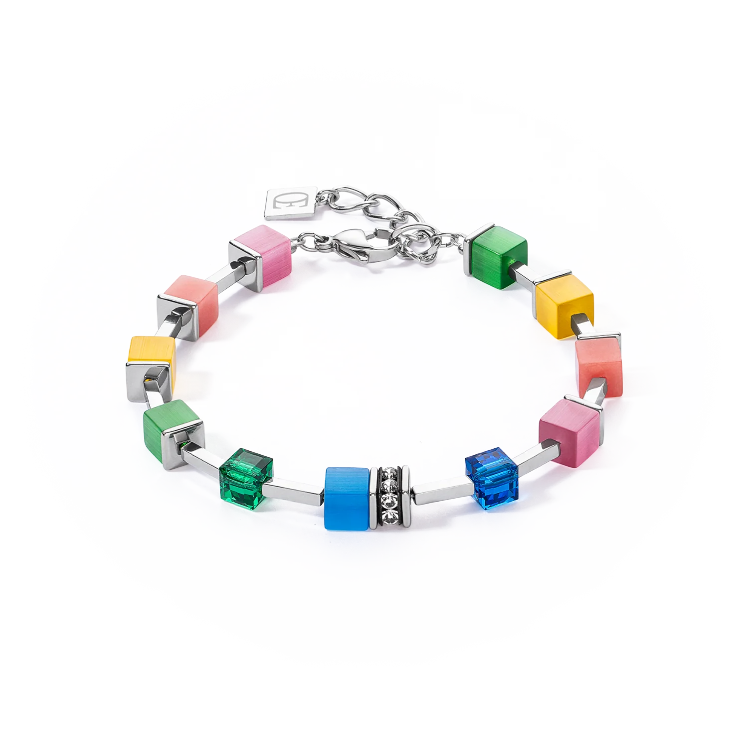 Coeur-de-Lion GeoCUBE® Iconic Pure Rainbow Bracelet