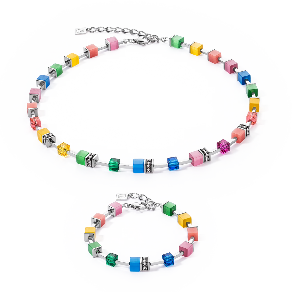 Coeur-de-Lion GeoCUBE® Iconic Pure Rainbow Bracelet