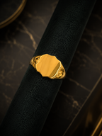 9ct Yellow Gold Shield Signet Ring