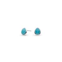 Kit Heath - Coast Pebble Azure Gemstone Stud Earrings