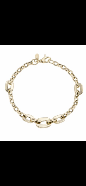 9ct Yellow Gold Trio Oval Link Bracelet
