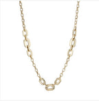 9ct Yellow Gold Trio Oval Link Necklace