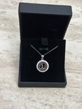 Sterling Silver Baby feet pendant & 18" chain