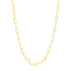 9ct Yellow Gold open link necklace with twist
