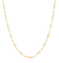 9ct Yellow Gold Cage Design Necklace with cubic zirconia