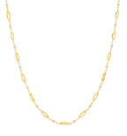 9ct Yellow Gold Cage Design Necklace with cubic zirconia