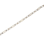 9ct Yellow and White Gold oblong and swirl pattern bracelet