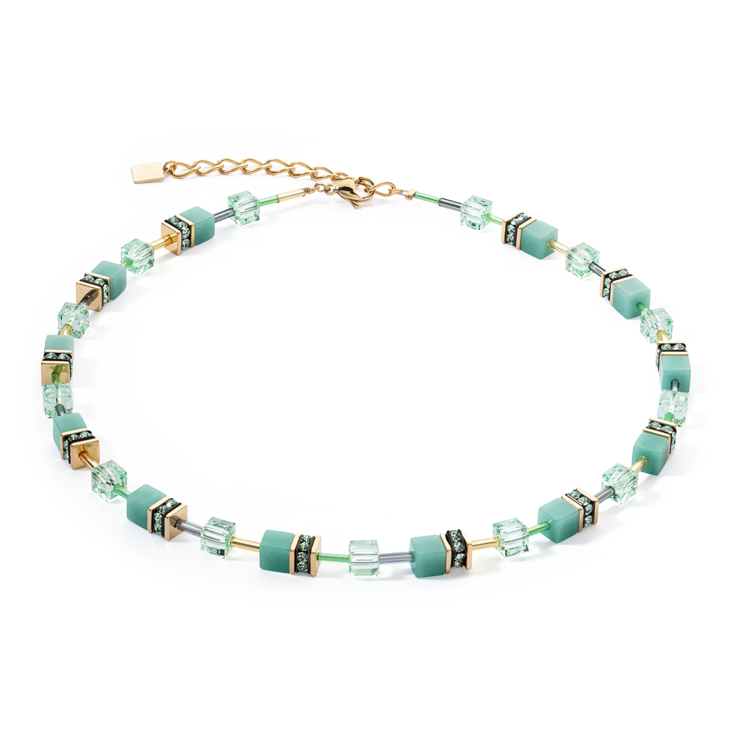 Coeur-de-Lion GeoCUBE® Iconic Mono Gold necklace