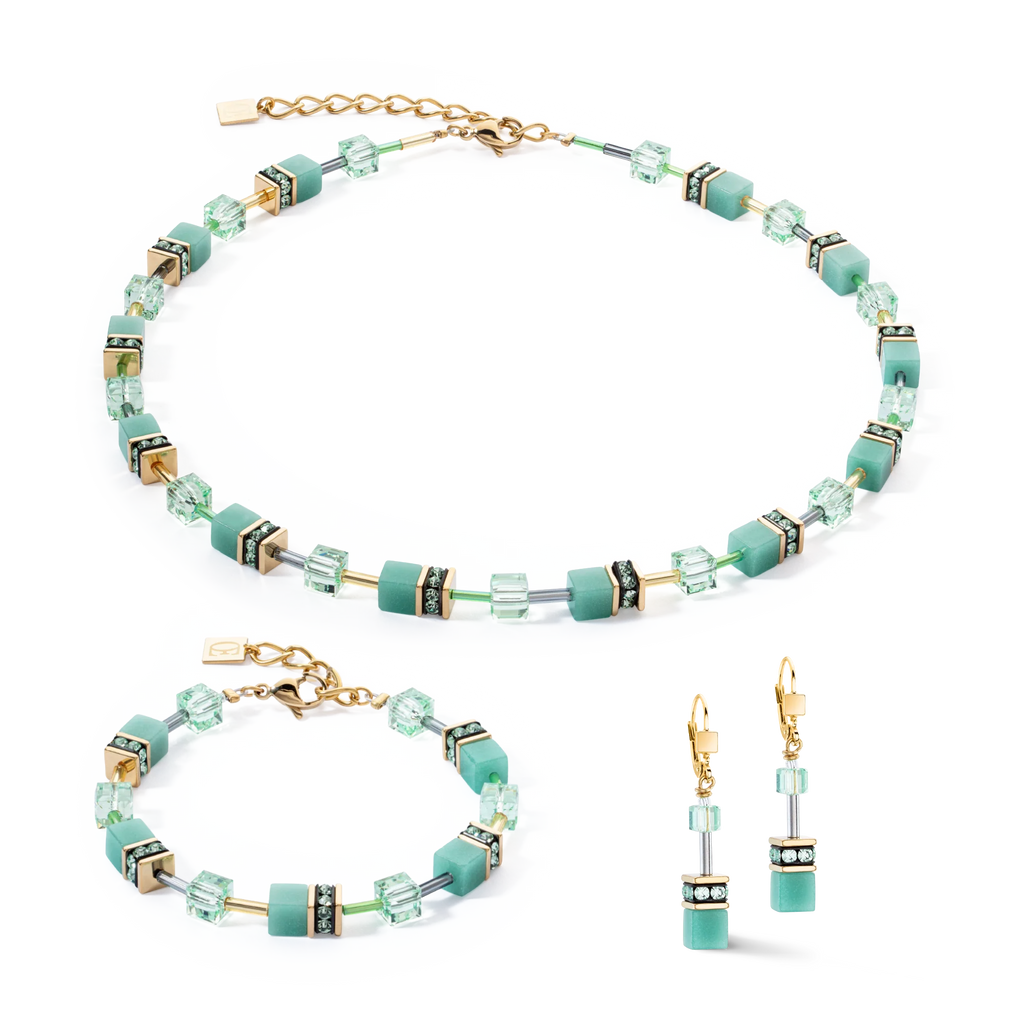 Coeur-de-Lion GeoCUBE® Iconic Mono Gold necklace