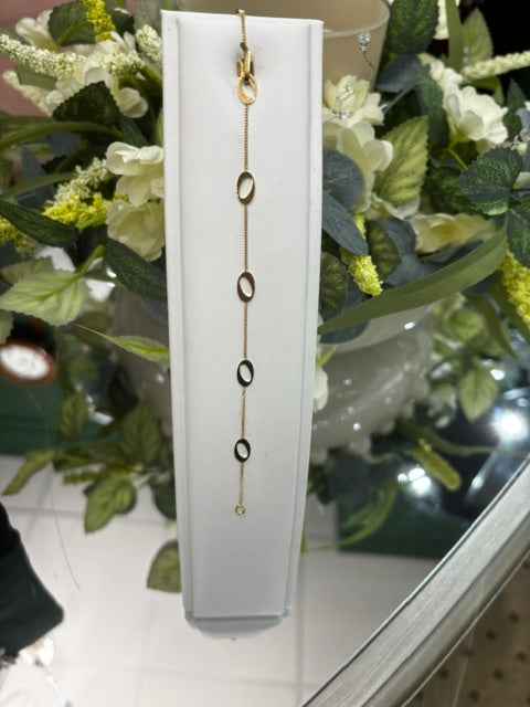 9ct Yellow Gold Oval Link Bracelet