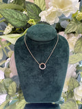 9ct Yellow Gold chain with Cubic Zirconias