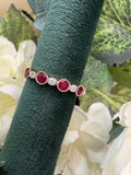 9ct Yellow Gold Ruby and Diamond ring