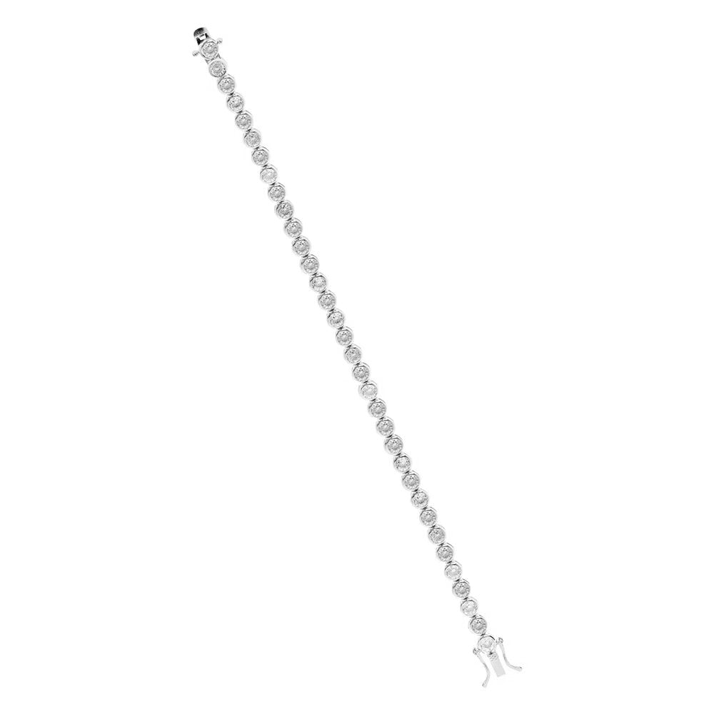 Silver Full Oval Linked Bracelet