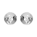 Silver Diamond Cut Ball Studs - 6mm