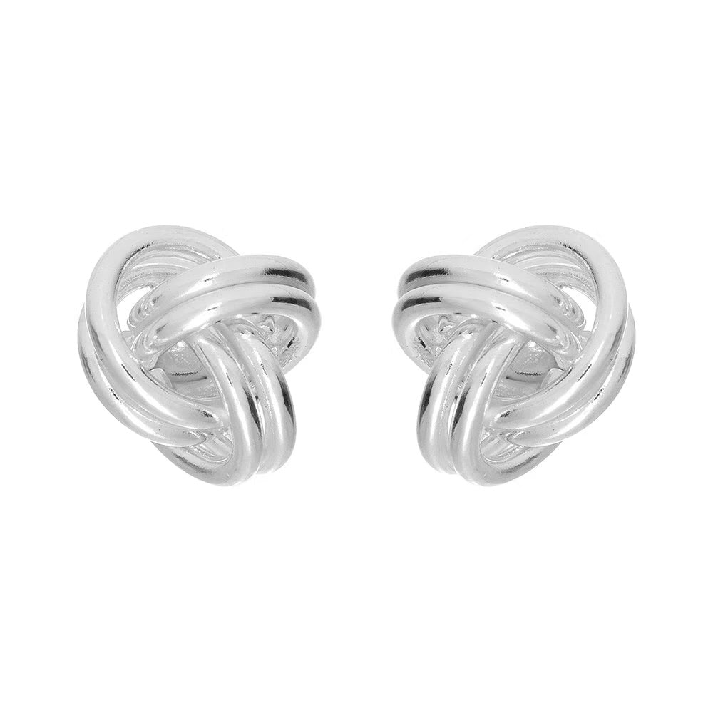 Silver Woolmark Stud Earrings - 7mm