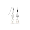 Kit Heath - Coast Pebble Glisten Pavé Pearl Drop Earrings