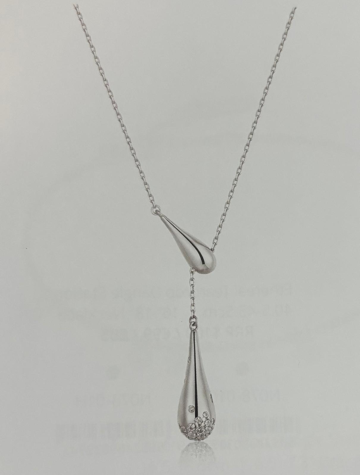 Ania Haie N078-04H single slide teardrop necklace