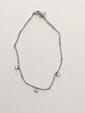 Silver Beaded Anklet