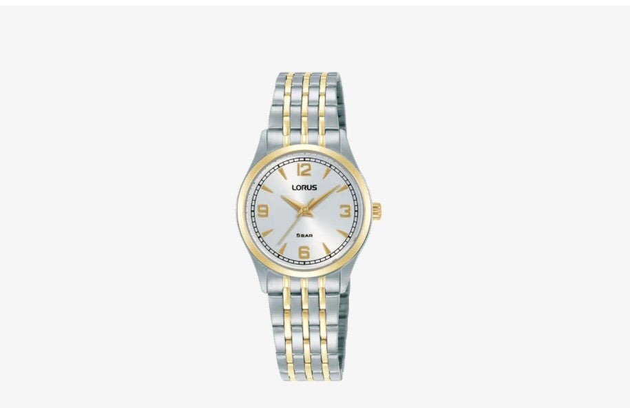 Lorus Ladies Classic Two Tone Bracelet Watch RG206ZX9