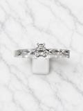 Child's Silver Sliding Teddy Charm Bangle