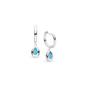 Kit Heath - Coast Pebble Blue Opal Hoop Earrings