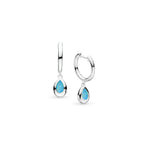 Kit Heath - Coast Pebble Blue Opal Hoop Earrings