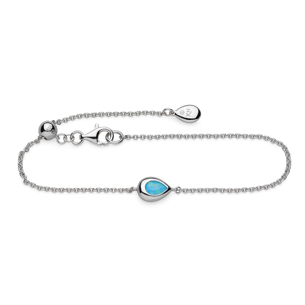 Kit Heath - Coast Pebble Blue Opal Slider Bracelet