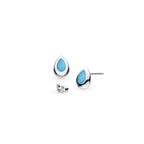 Kit Heath - Coast Pebble Swiss Blue Topaz Stud Earrings