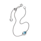 Kit Heath - Coast Pebble Swiss Blue Topaz Slider Bracelet
