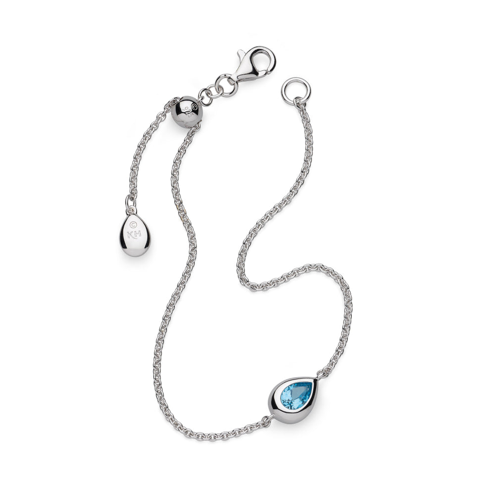 Kit Heath - Coast Pebble Swiss Blue Topaz Slider Bracelet