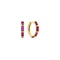 Ania Haie Glimmer Glow Gold Rosé Holiday Huggie Hoop Earrings