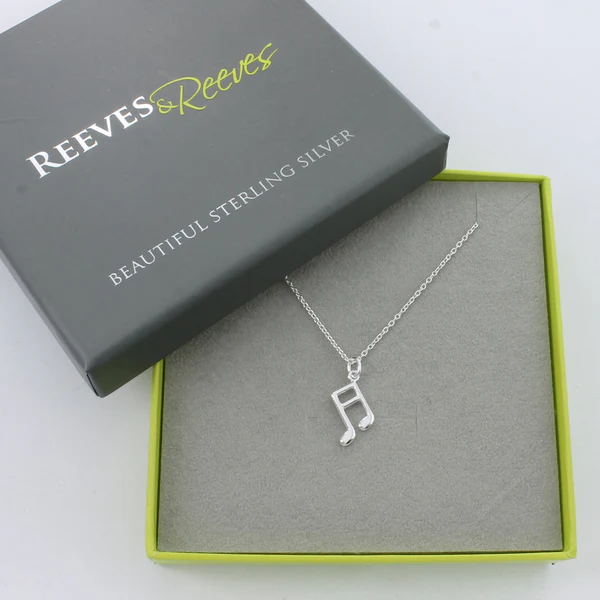 Reeves & Reeves Music Note Necklace