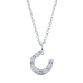 Reeves & Reeves Silver Chain with Horseshoe Charm