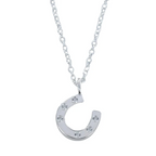 Reeves & Reeves Silver Chain with Horseshoe Charm