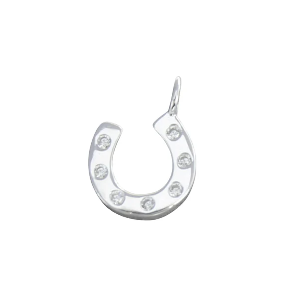 Reeves & Reeves Silver Chain with Horseshoe Charm