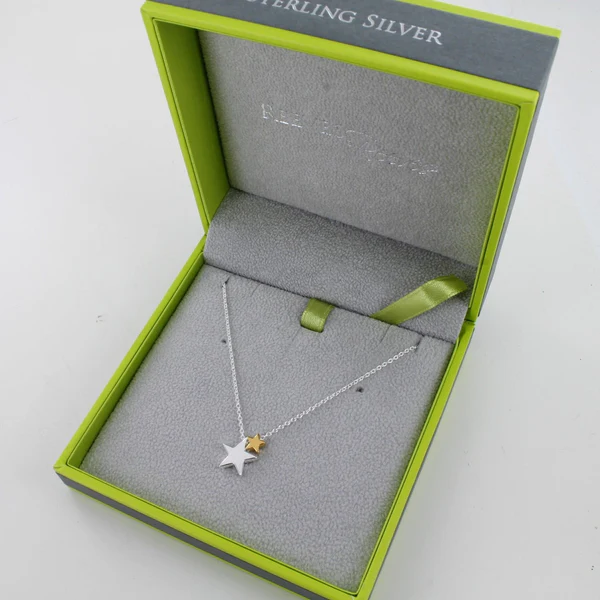 Reeves & Reeves Seeing Stars Sterling Silver & Gold Plated Necklace