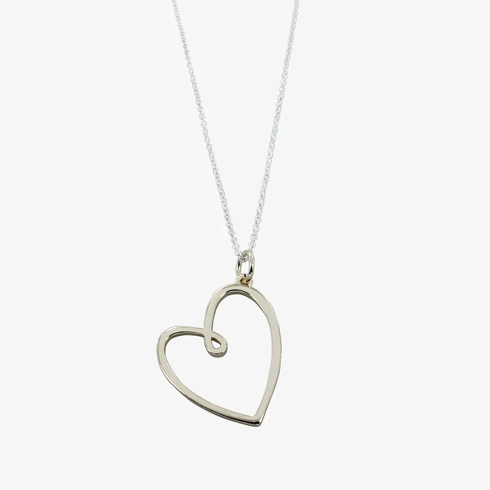 Reeves & Reeves Gold Plated Looped Heart